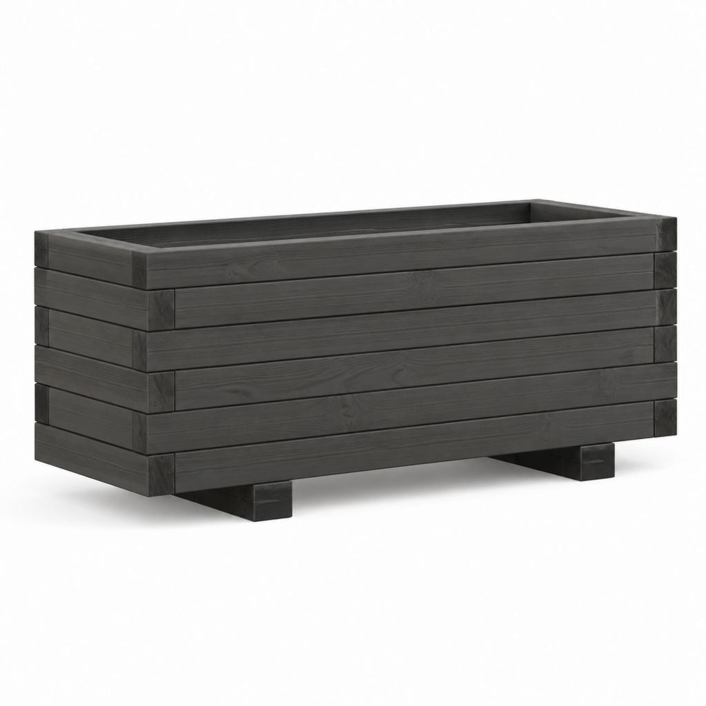 Pflanzkasten Anthrazit aus WPC rechteckig 120 x 40 x 50 cm