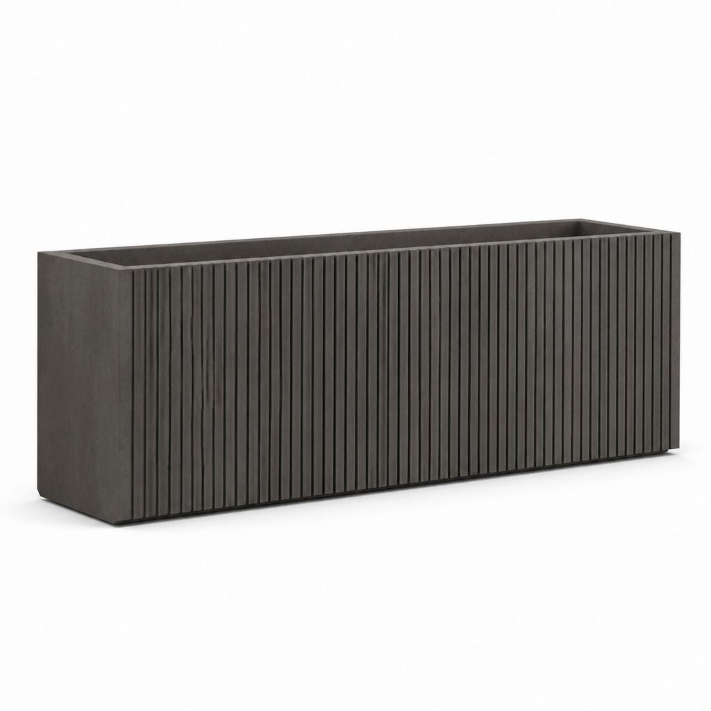 Pflanzkasten Anthrazit aus PP Kunststoff rechteckig 80 x 30 x 40 cm